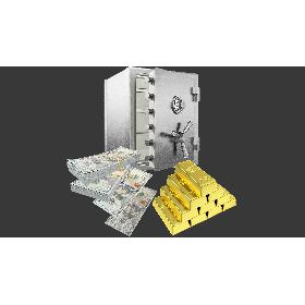 3D Money and Gold and Safe Collection V4